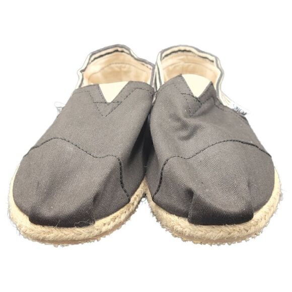 TOMS Classic Canvas Alpargatas Men's Shoes Black Striped size 10 NWOT - Picture 3 of 6